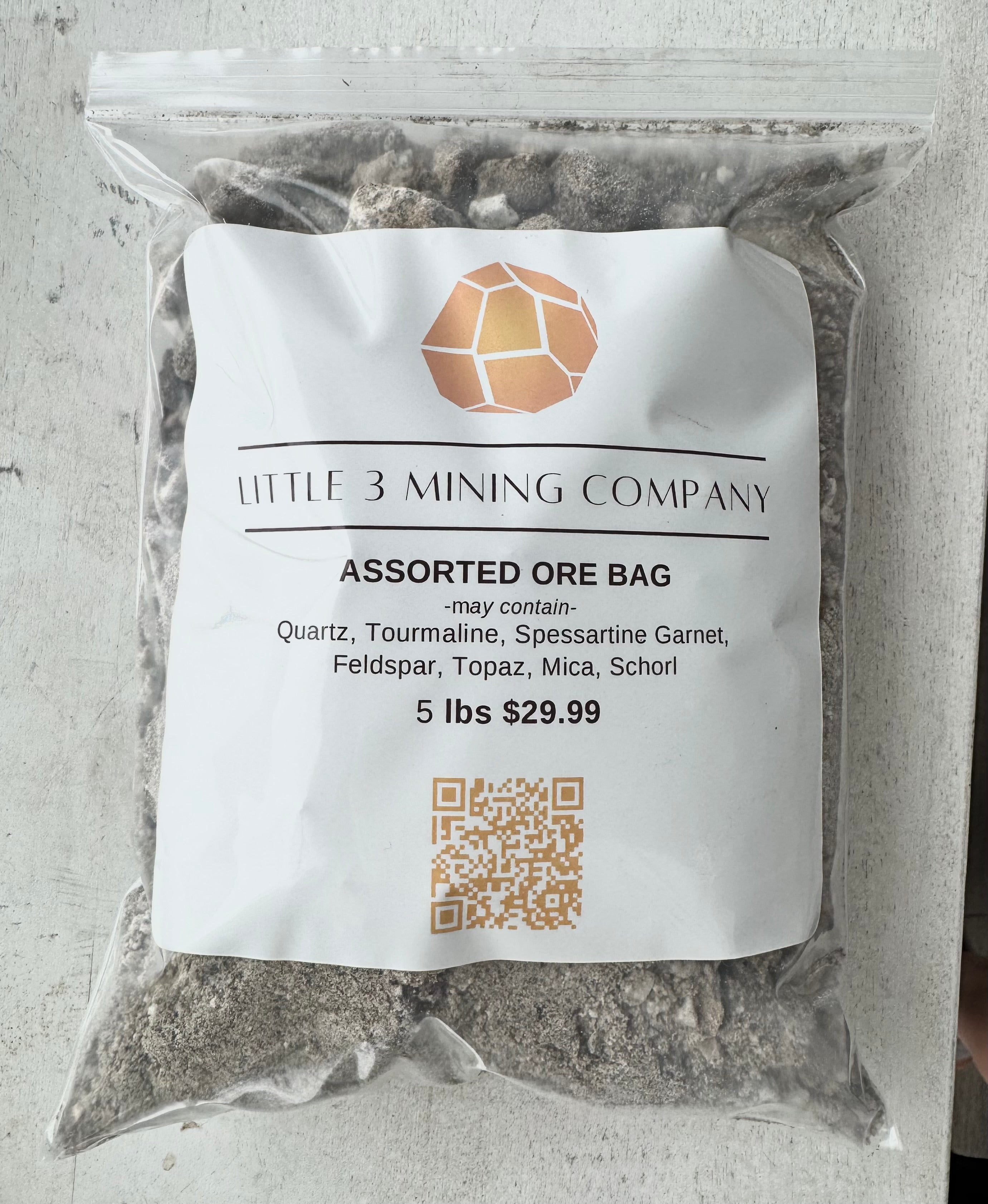 Little 3 Mine Assorted Ore Bag - 5lb