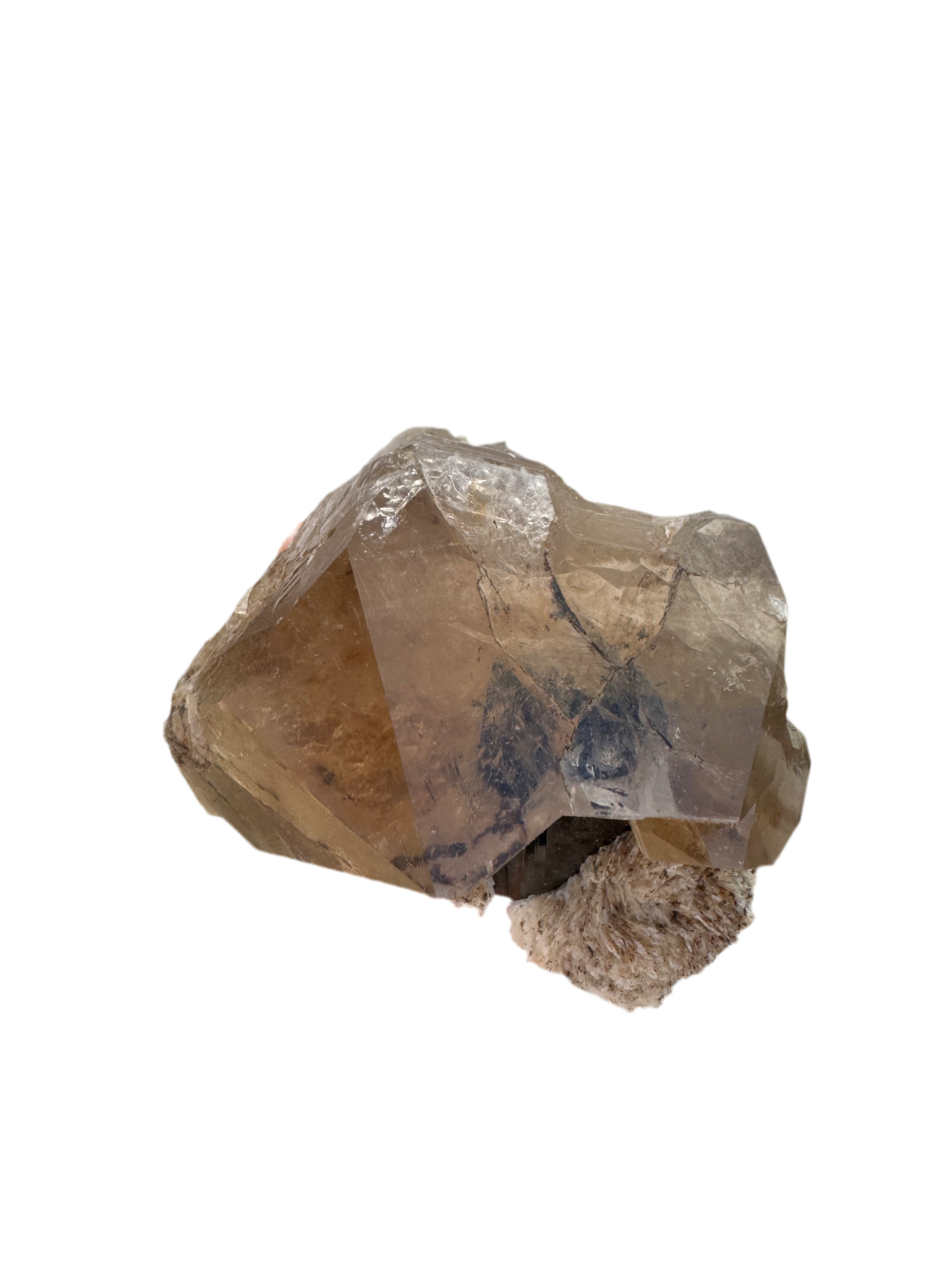 Terminated Schorl on Clevelandite & Smoky Quartz