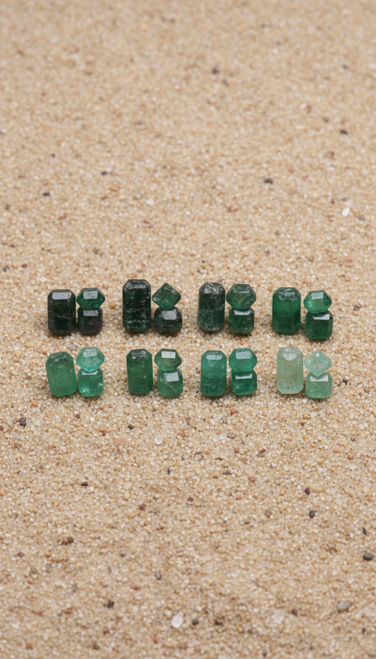 Raw Emerald Gemstone Lot
